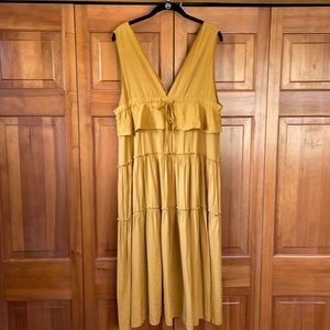 Mustard summer dress